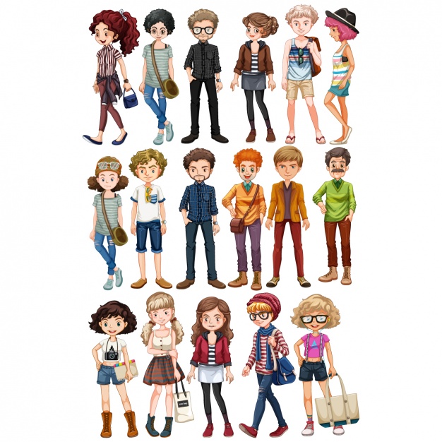 People cartoon characters Vector | Free Download