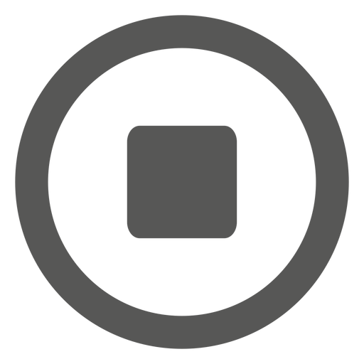 Stop flat media icon - Transparent PNG/SVG