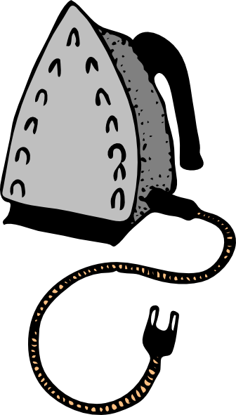 Clip Art Black And White Iron Clipart