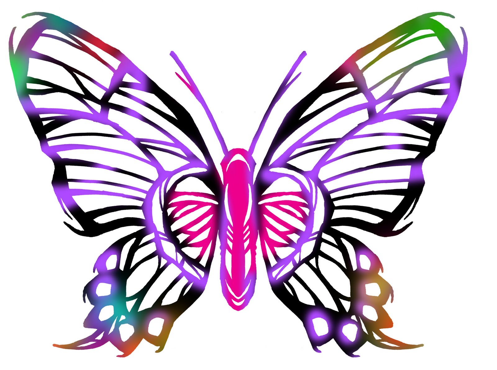 Brianne's Blog: Butterfly Line Art