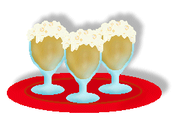Oktoberfest Clip Art of three glasses of beer on a serving tray
