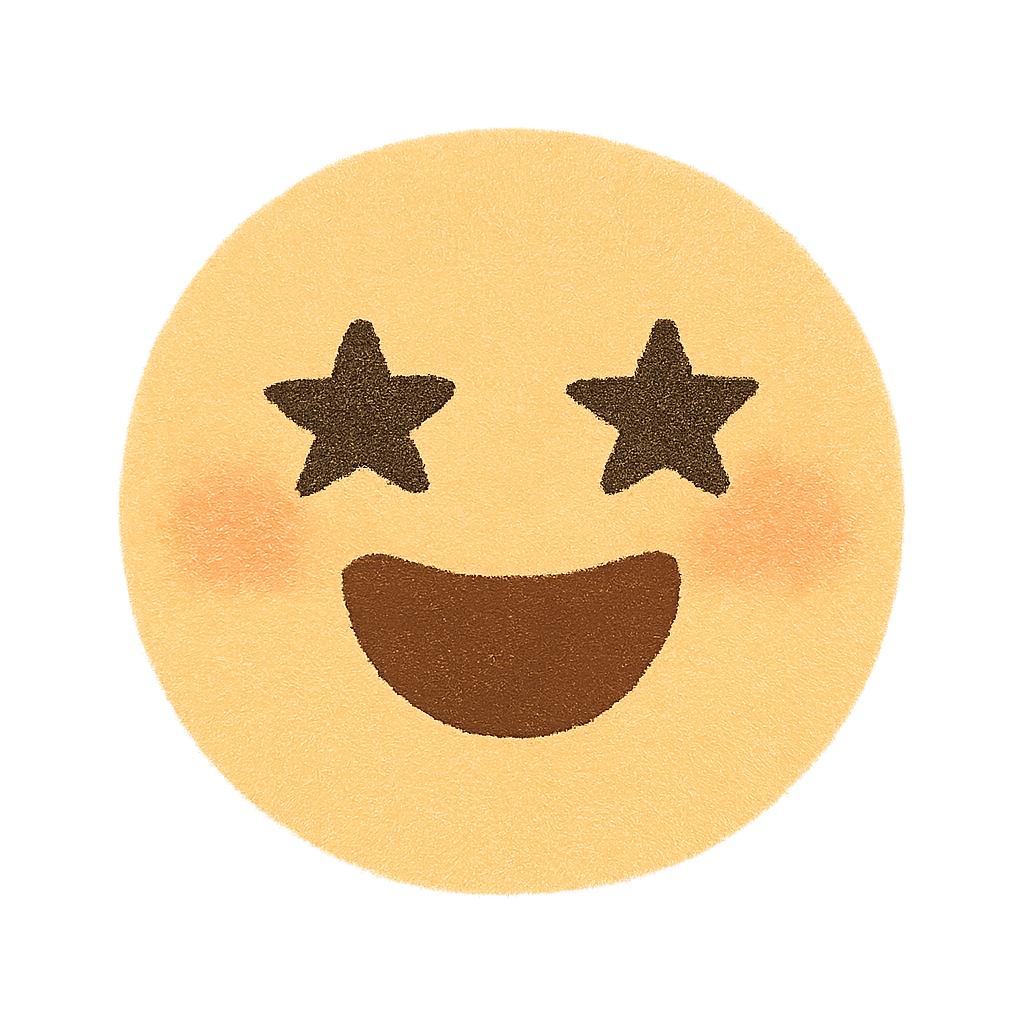 Star-Eyed Happy Emoji