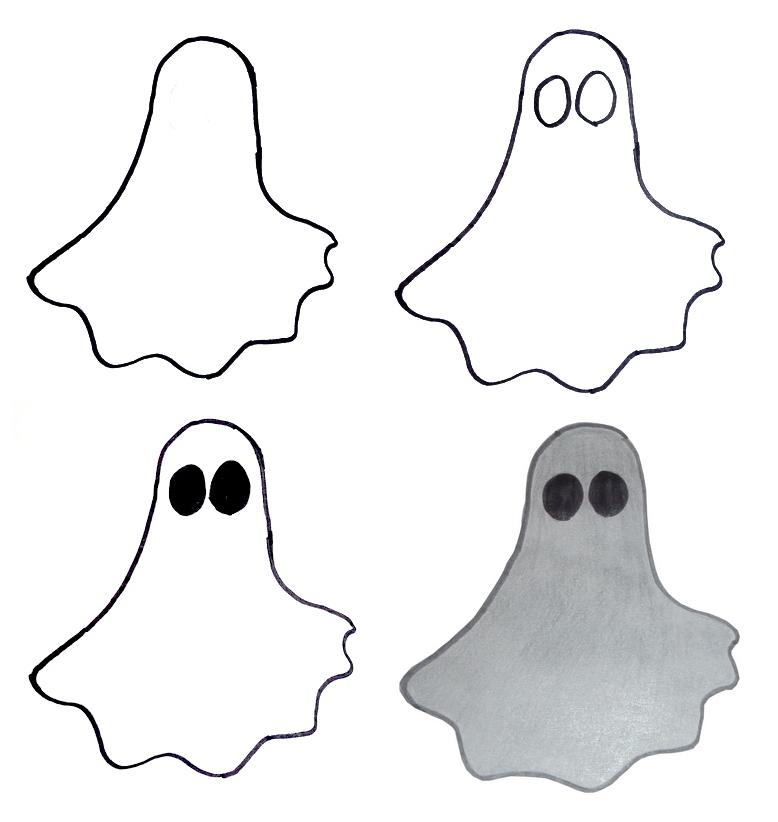 20+ Ghost Outline Clip Art