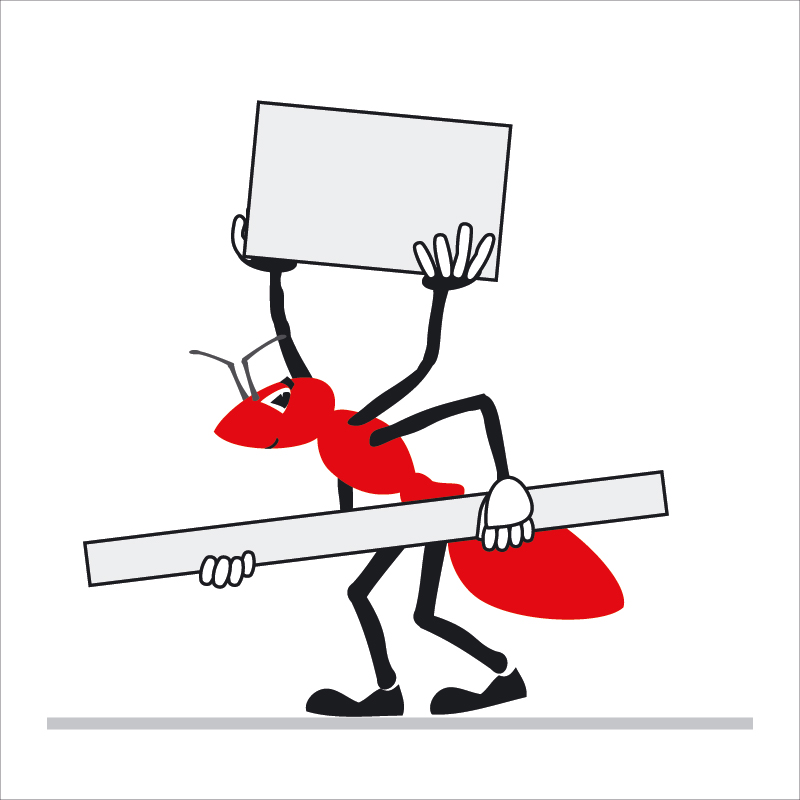 FleiÃ?ige #Ameise von #Palfinger (Â© Web und Werbe) | Un jour ...