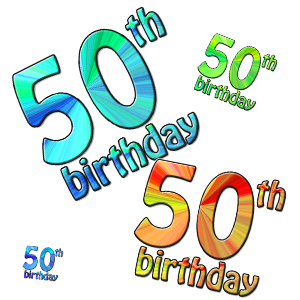 Funny 50th Birthday Clipart