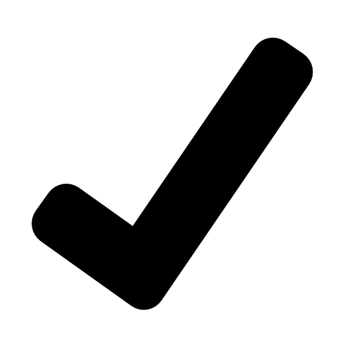 Black check mark clip art image #14783