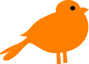Little Orange Bird Clip Art - vector clip art online ...