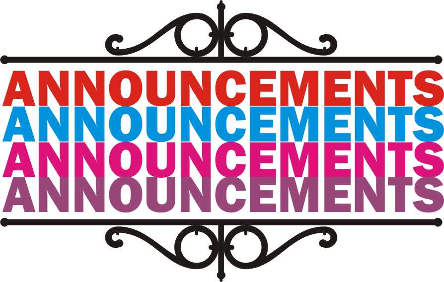 Church Announcements Clipart