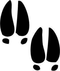 Deer Tracks Clip Art Rf Animal Tracks Clipart