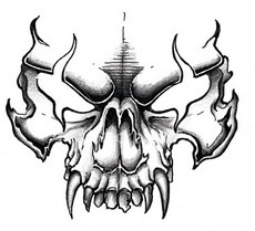 Evil Skull and Crossbones Drawings | Design images