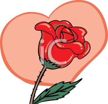 Clipart of red roses with hearts - ClipartFox