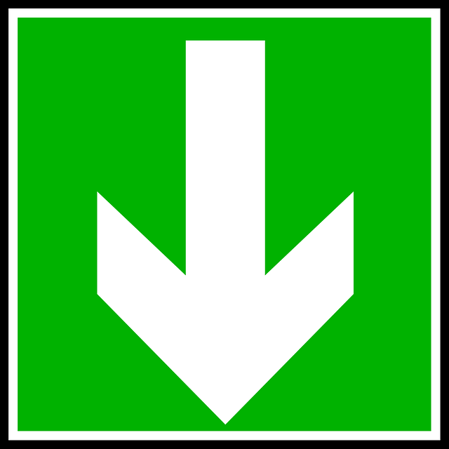SYMBOL, ARROW, DOWN, SIGNS, SYMBOLS, DIRECTION, ARROWS - Public ...