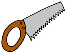 Animated clipart saw