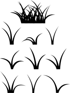 Grass black clipart png