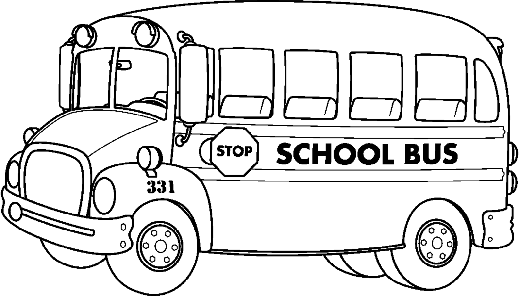 Black and white clipart school dismissal