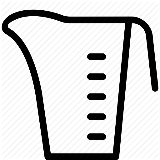 Container, cup, kitchen, measuring, utensils, water icon | Icon ...