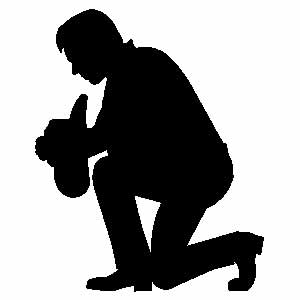 Kneeling Silhouette - ClipArt Best