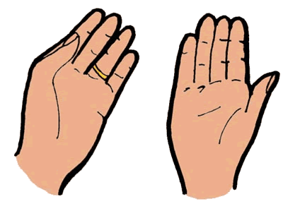 Open Hands Clipart