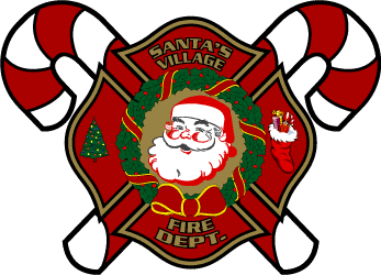 Fire department christmas clipart