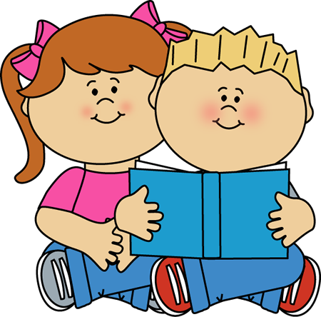 Reading Friends Clip Art - Reading Friends Image