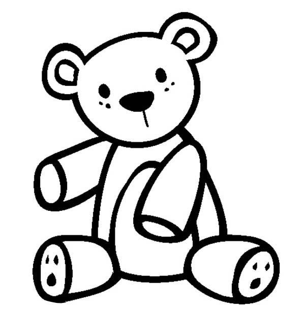 Teddy Bear Coloring Page for Kids | Color Luna