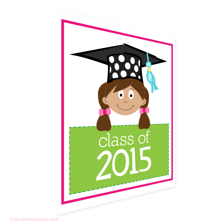 signs{little girl graduate with brown hair} | Lauren McKinsey ...