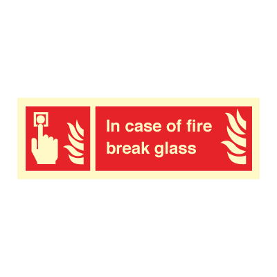 In case of fire break glass