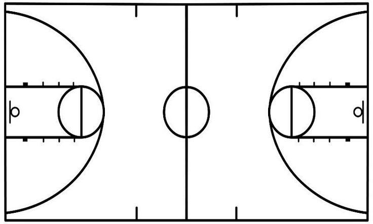 Free Printable Basketball Court Template - Printable Templates