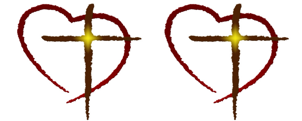 Heart With Cross Inside Clipart