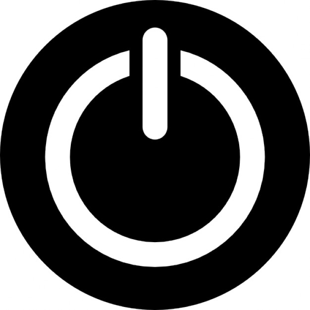 Power circular button symbol Icons | Free Download