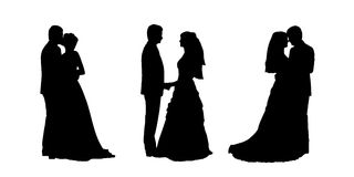 Free bride and groom silhouette clip art - ClipartFox