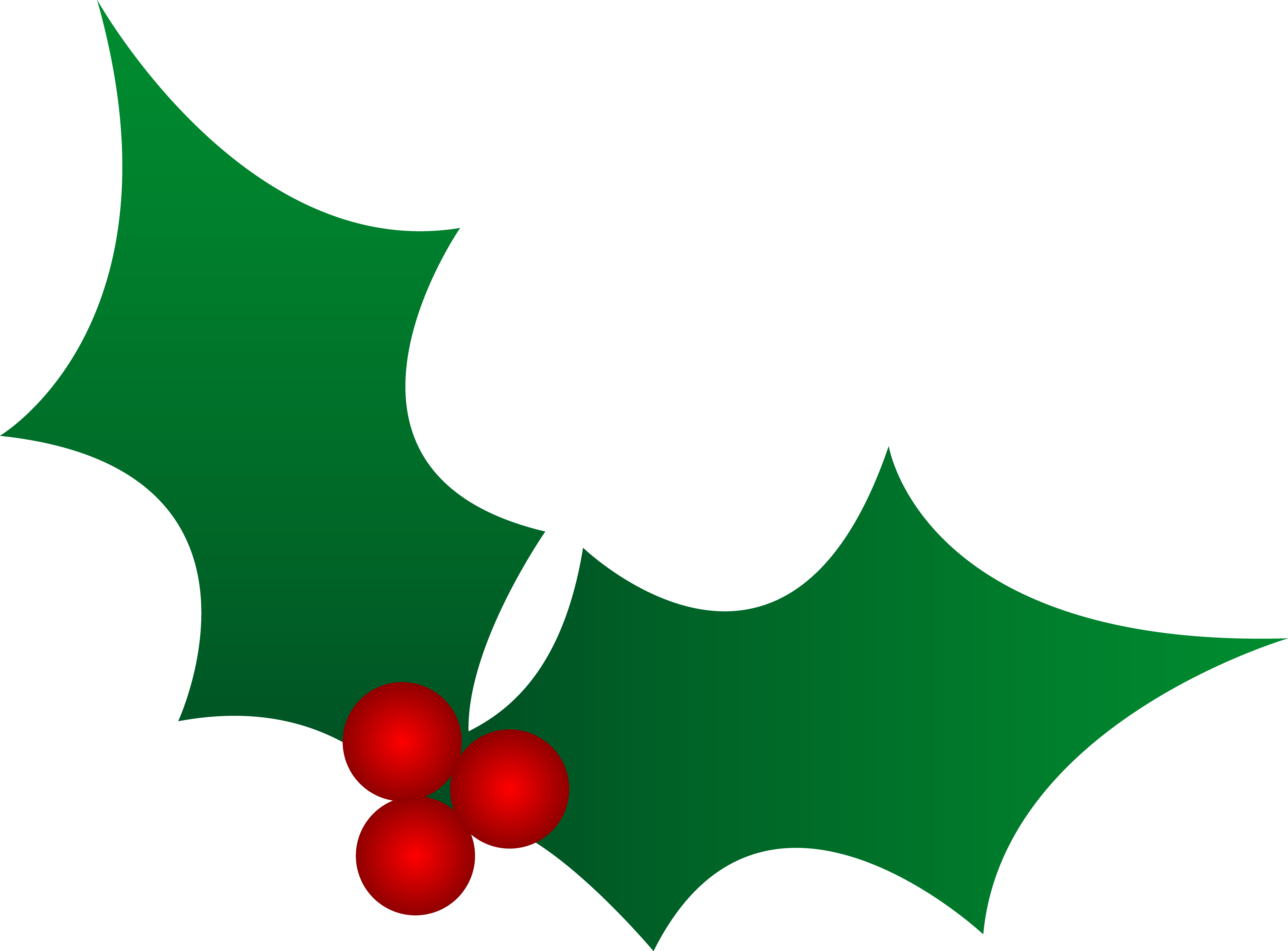 Free Christmas Clip Art Holly - Free Clipart Images
