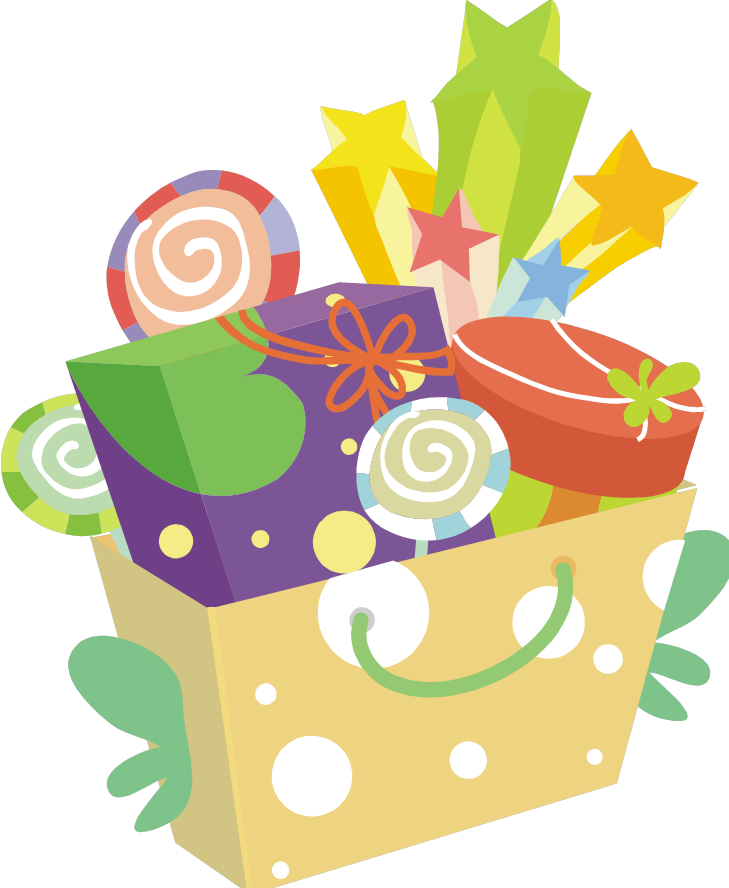 Basket raffle clipart