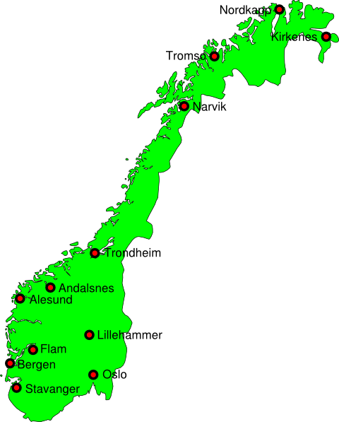 Oslo Map Outline Clip Art - vector clip art online ...
