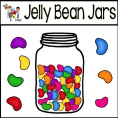 Jelly bean jar clipart