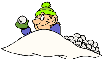 Snowball Fight Clipart