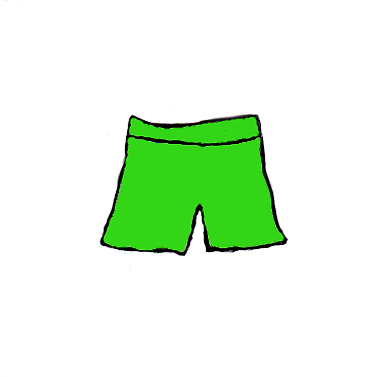 Clip Art Black And White Shorts Clipart