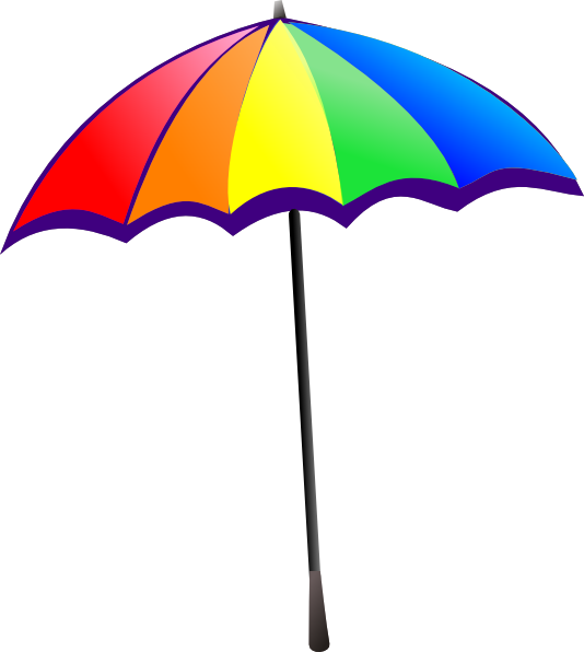 Beach umbrella clipart