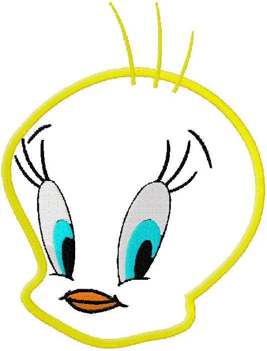 Tweety Face Applique