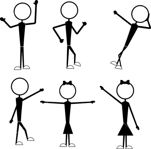 Male Stick Figures