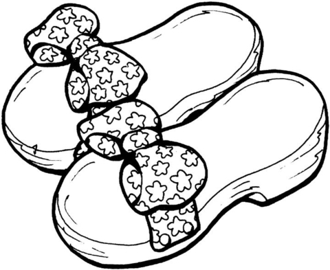 Shoes For Little Princess coloring page | Free Printable Coloring ...