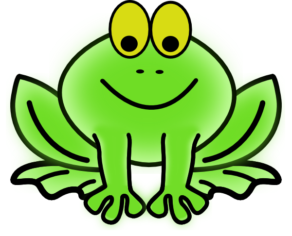 Cartoon frog clip art