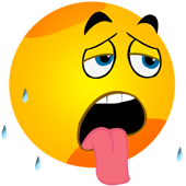 Tired Smiley Face, Emoticon | Teach Feelings and Emotions to Kids