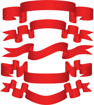 Red ribbon banner vector free vector download (16,694 Free vector ...