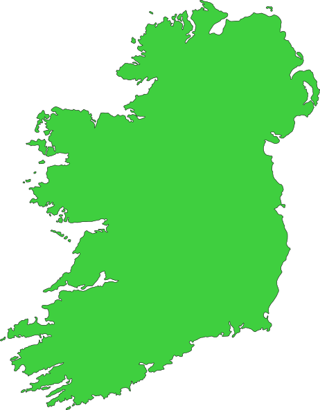 Clipart ireland map