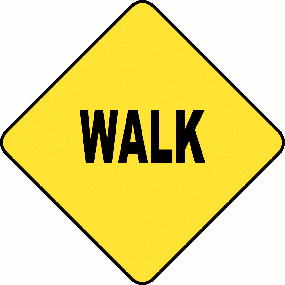 Exercise Caution Sign Clipart