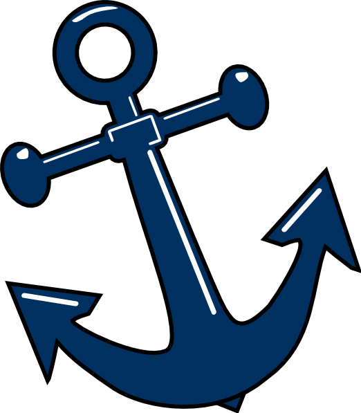 Tilted Anchor With Point Clip Art - vector clip art ...