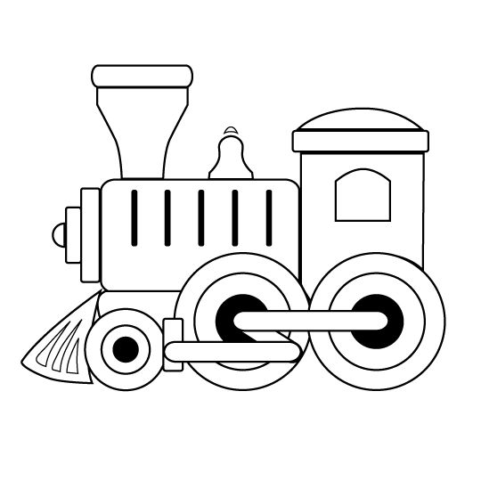 Train Cartoon | Fabric Panels, Clip ...