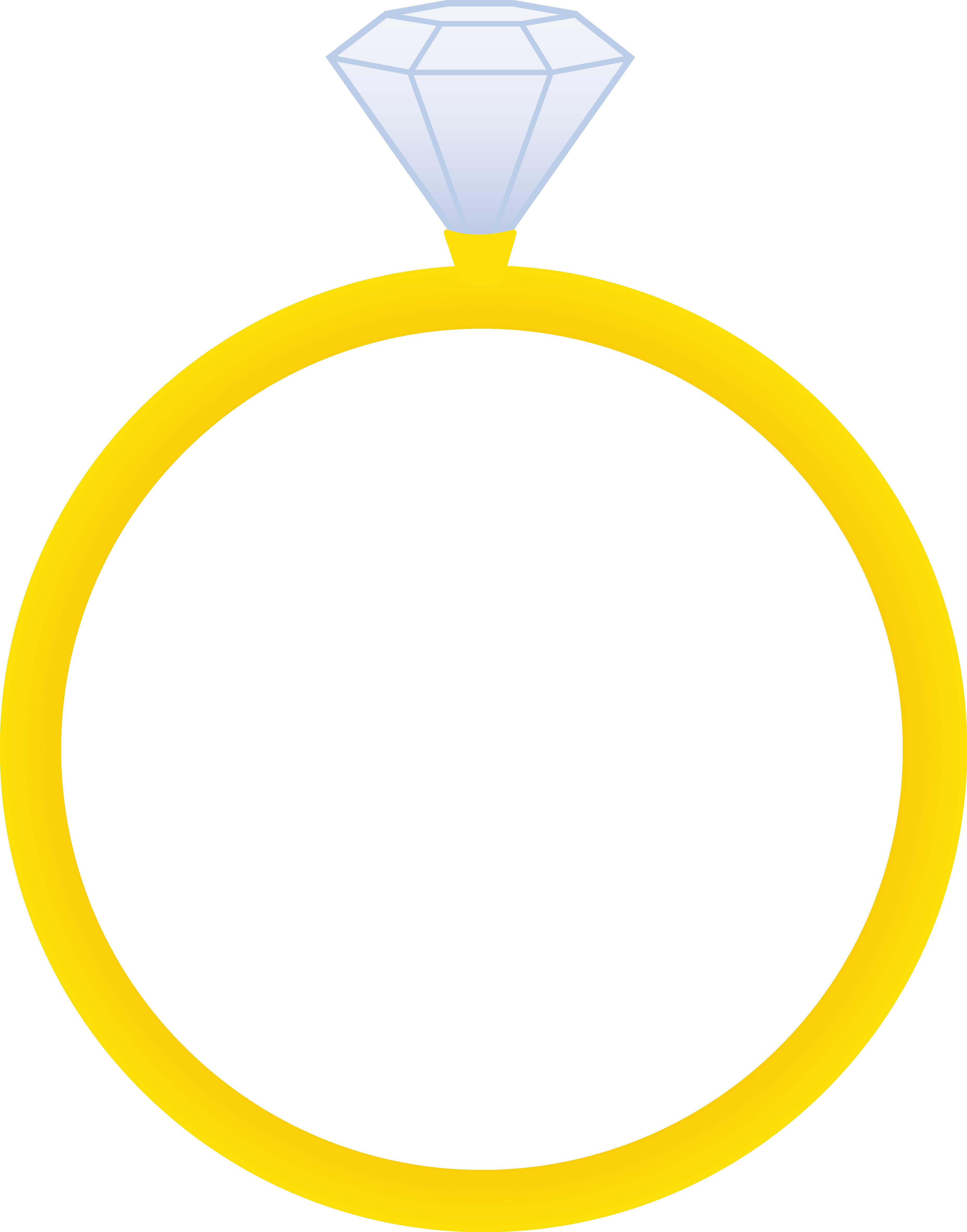 Cartoon diamond ring clipart