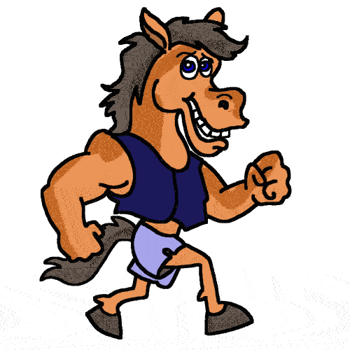 Funny horse clipart